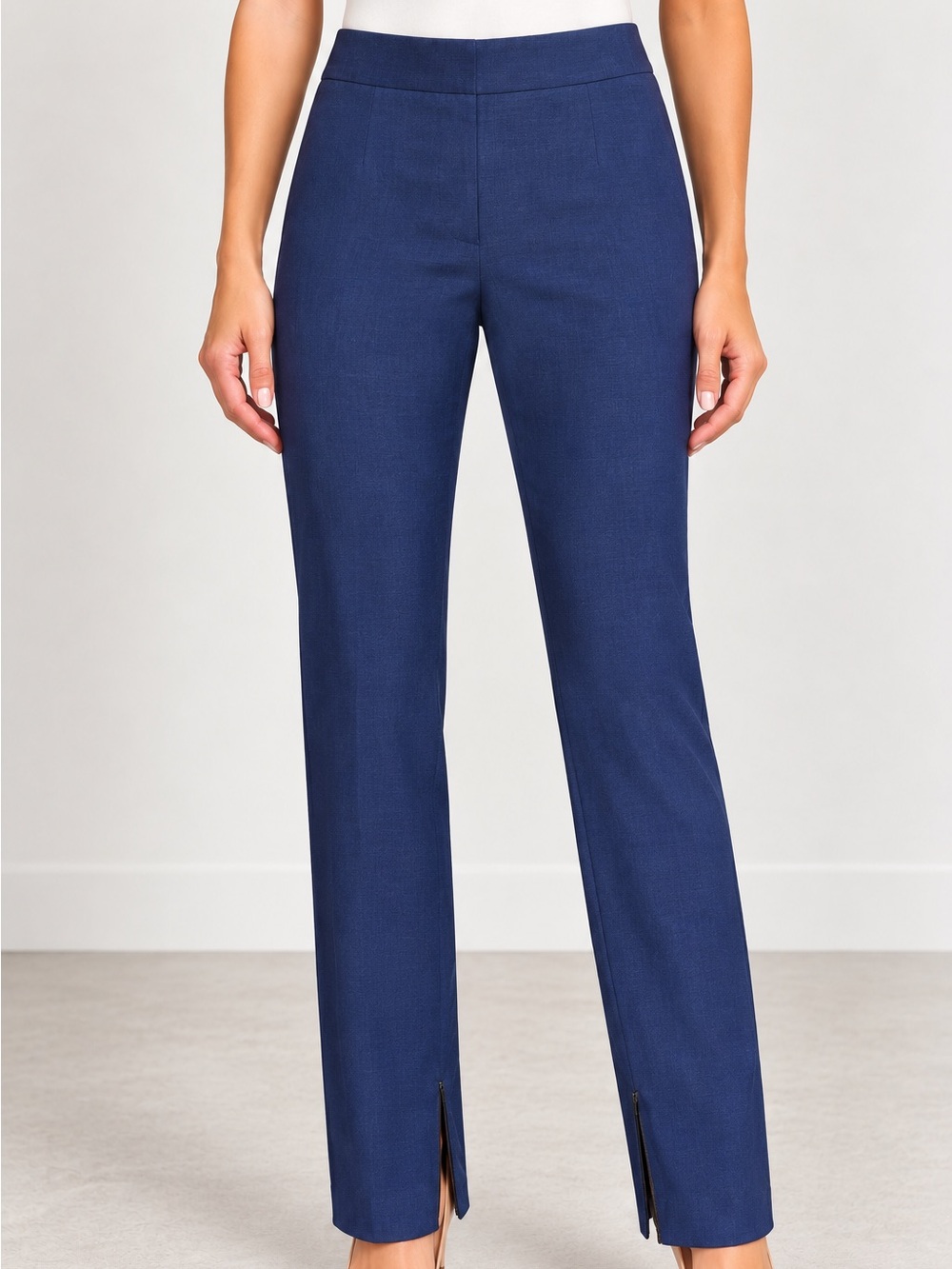 Dolce & Gabbana Women’s Navy Blue Tailored Tapered Ankle Pants IT 42 Made in Ita
